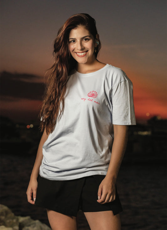 CAMISETA CONCHA MARINA OVERSIZED
